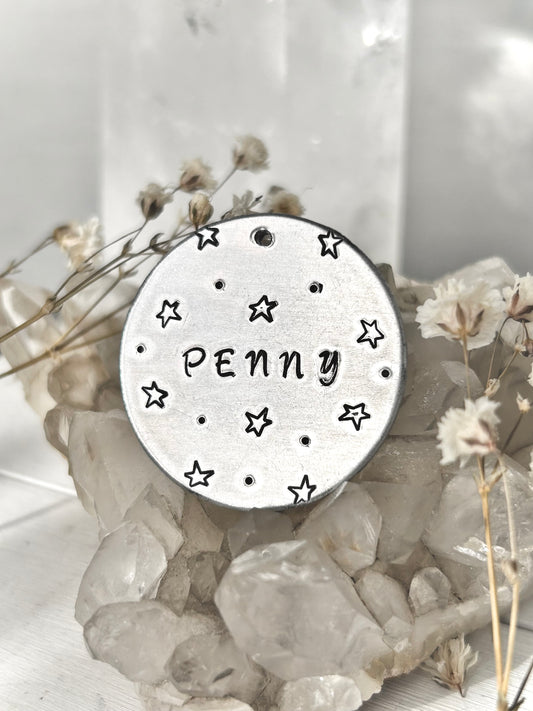 CLEARANCE “PENNY” Stars Circle Tag