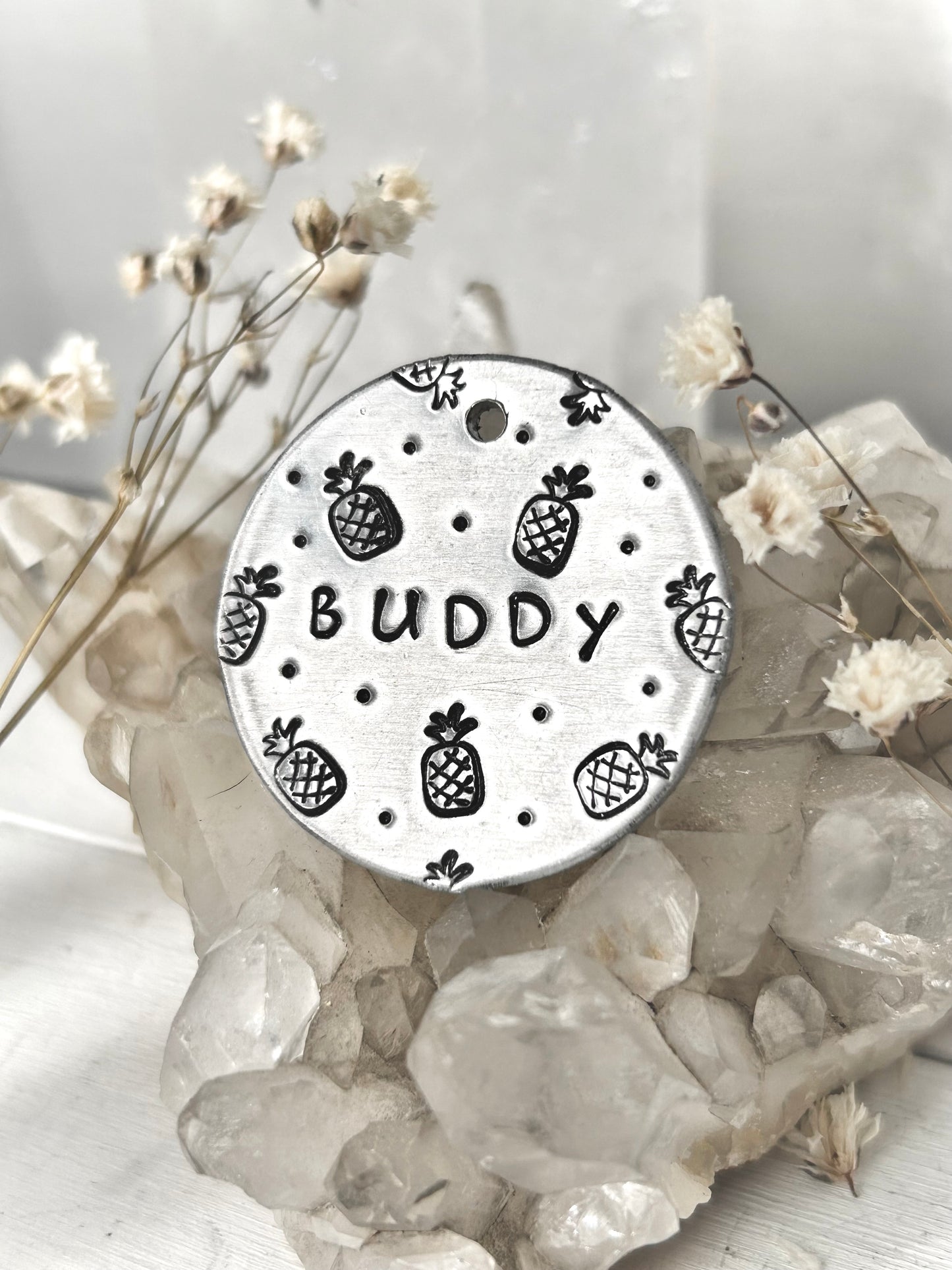 CLEARANCE “Buddy” Pineapple Circle Tag