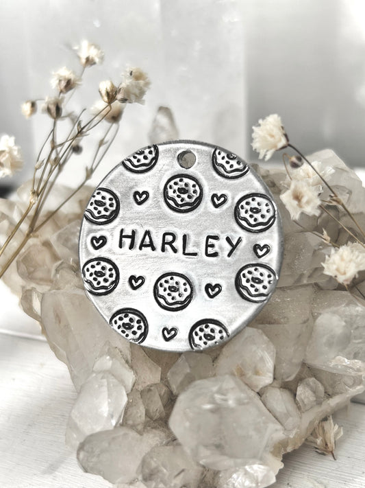 CLEARANCE “HARLEY” Donuts About You Circle Tag