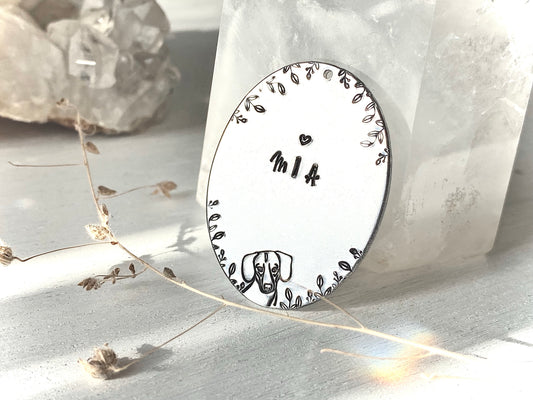Pet Portrait Tag- Dachshund