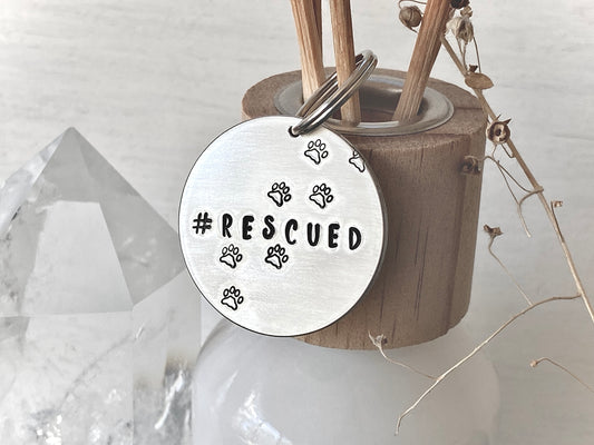 #Rescued Classic Circle Tag