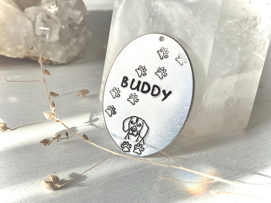 Pet Portrait Tag- Hound