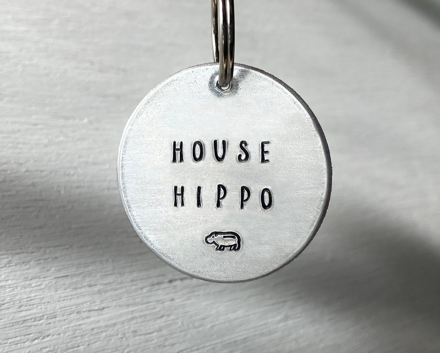 “House Hippo” Circle Tag